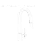 Countertop kitchen faucet with a single handle and swivel spout Mercadal