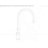 Countertop kitchen faucet with one handle Eichfeld