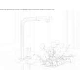 2-hole countertop kitchen tap with pull-out spout Bentzin