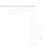 Stainless steel kitchen faucet with swivel spout Bacanora