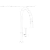 Single-lever countertop kitchen faucet with a swivel spout Savalia