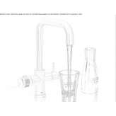 1-hole countertop kitchen faucet with a swivel spout Calca