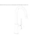 Countertop kitchen faucet with a swivel spout Mercadal