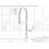Professional kitchen faucet with pull-out spout Ulmu