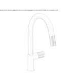 Countertop kitchen faucet with a swivel spout Sisal