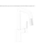 Countertop kitchen faucet with a swivel spout Sisal