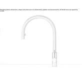 1-hole stainless steel kitchen faucet with pull-out spout Anaya