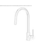 Brass kitchen faucet with pull-out spout Woerth