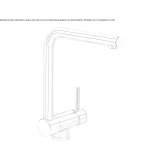 Kitchen faucet with a single handle under the window Curatele