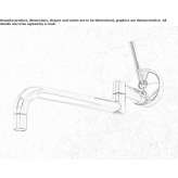 1-hole kitchen faucet for wall mounting Cienega