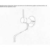 Wall-mounted kitchen faucet with swivel spout Byram