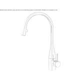1-hole stainless steel kitchen faucet with pull-out spout Stroitel