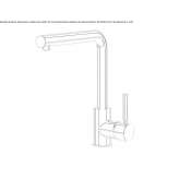 Single-lever brass kitchen faucet Woerth