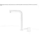 2-hole stainless steel kitchen faucet with pull-out spout Anaya