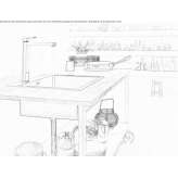 Kitchen faucet with swivel spout Rissen