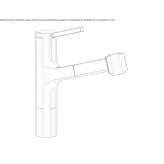 Kitchen faucet with pull-out spout Ayron