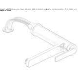 Under-window kitchen faucet with a swivel spout Mogila