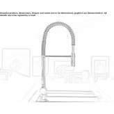 Countertop kitchen faucet with a single handle and pull-out spout Byram