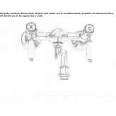 Two-hole wall-mounted kitchen faucet Cerrina