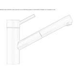 Stainless steel kitchen faucet with pull-out spout Hemer