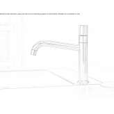 Countertop kitchen faucet with a swivel spout Hartland