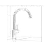 Countertop kitchen faucet with a swivel spout Wiltz