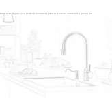 Countertop kitchen faucet with pull-out spout Sapioris