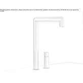Two-hole tap with swivel spout Trinidad
