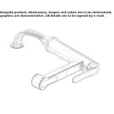 1-hole kitchen faucet with pull-out spout Mogila