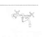 Bridge faucet with swivel spout Swanley