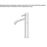 Single-lever countertop kitchen faucet with a swivel spout Byram