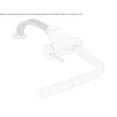 Stainless steel kitchen faucet under the window with pull-out spout Kornowac