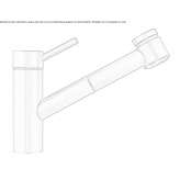 Stainless steel kitchen faucet with pull-out spout Hemer