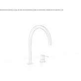 2-hole stainless steel kitchen faucet with swivel spout Hoshcha
