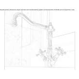 1-hole countertop kitchen faucet with a swivel spout Cerrina