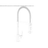 Professional kitchen faucet with pull-out spout Skole