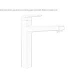 Stainless steel kitchen faucet Mjoelby