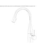 LED kitchen faucet made of stainless steel Stroitel