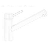 Stainless steel kitchen faucet with swivel spout Hemer