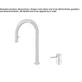 Two-hole kitchen faucet with a swivel spout Arvin