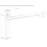 Kitchen faucet on the countertop Skole