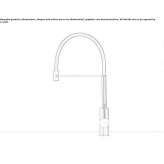 1-hole stainless steel kitchen faucet with pull-out spout Anaya