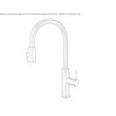 Countertop kitchen faucet with pull-out spout Patu