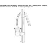 Stainless steel kitchen faucet with pull-out spout Alleins