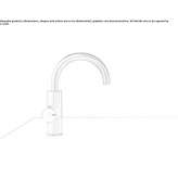 Deck mounted shut-off valve for instant boiling of water Anaya