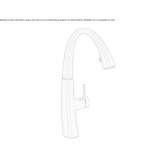 LED kitchen faucet made of stainless steel Coalaque