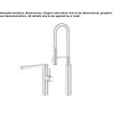 Professional 2-hole kitchen faucet with spray Arvin
