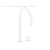 Stainless steel kitchen faucet with pull-out spout Suello