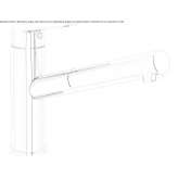 Countertop kitchen faucet with 1 hole and pull-out spout Skole