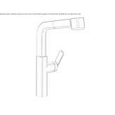 Countertop kitchen faucet with pull-out spout Mogila